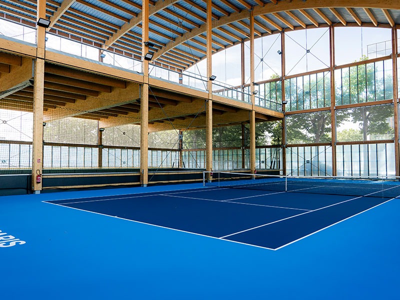 Tennis Club de Paris - TCP côté Seine - terrain de tennis mezzanine